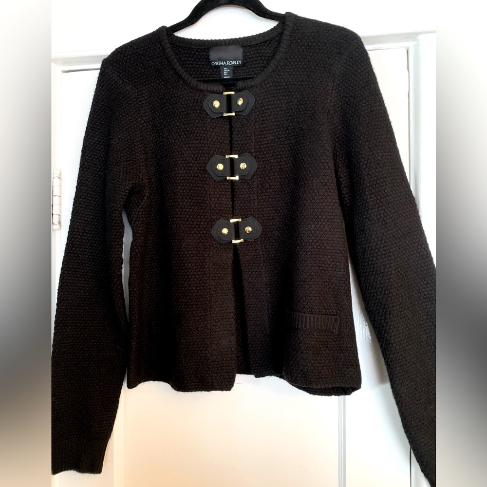 Cynthia Rowley snap buckle sweater